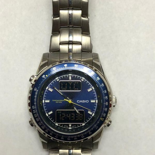 Vintage Casio Analog/Digital Chronograph watch,MTP-4700,japan new ...