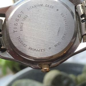 Tissot PR 50 Titanium and Gold Plate Quartz Mens Watch 1853