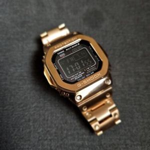 Casio G Shock GW-M5610 Watch Negative Display Rose Gold Case G