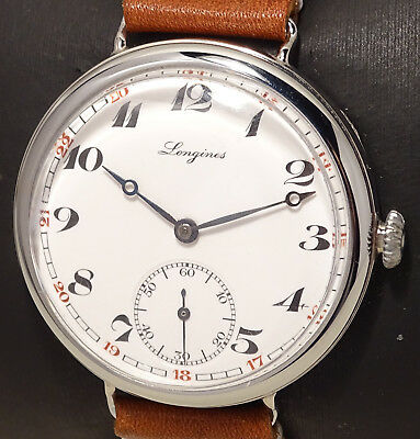 V.Rare military Oversize 38 5 mm Vintage Longines cal.15.94 with