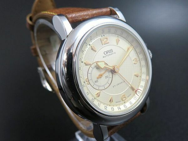 RARE ORIS Men s Automatic Watch 7467 Pointer Date Small Second