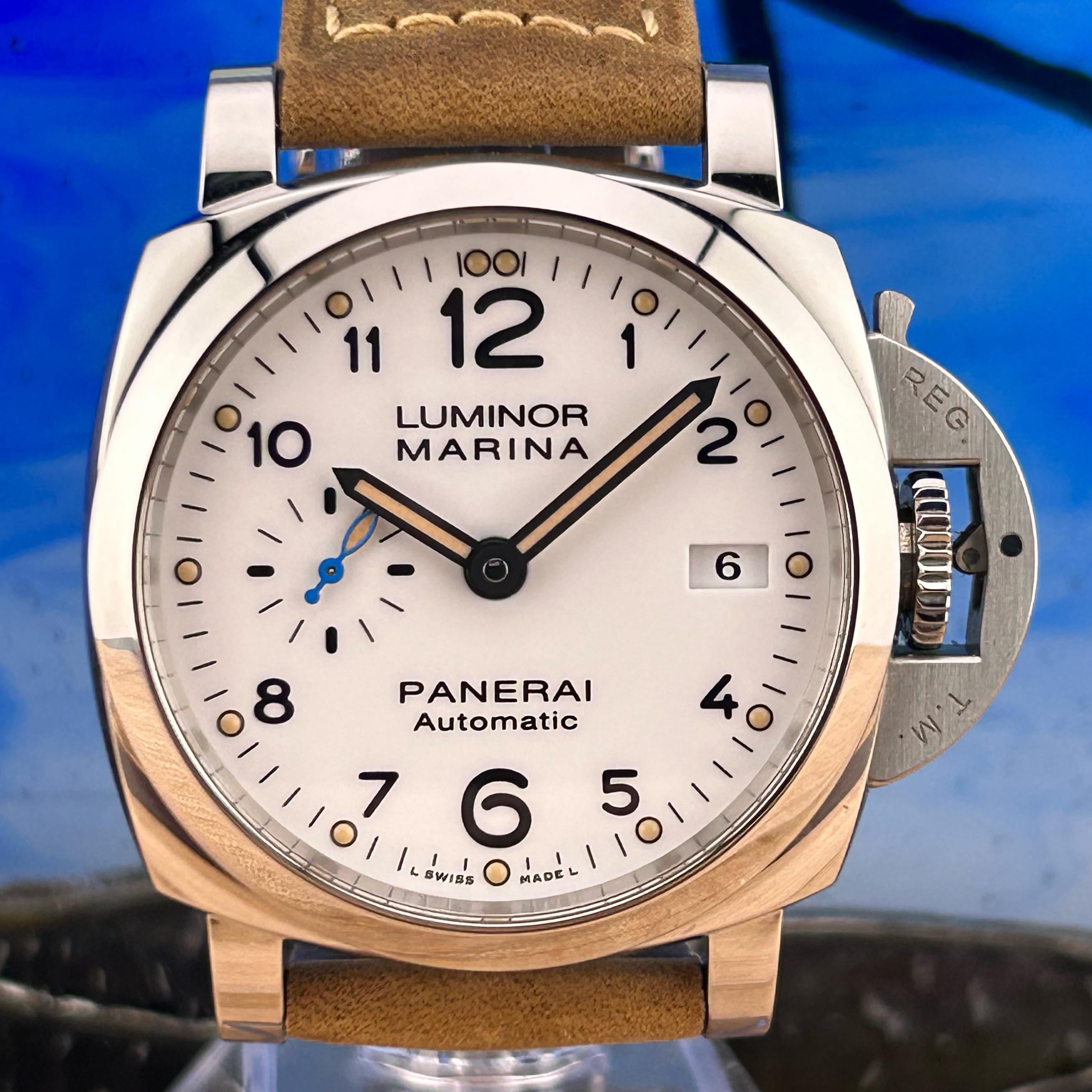 WTS FS Panerai Luminor Marina PAM01523 White Dial Acciaia 3 Days