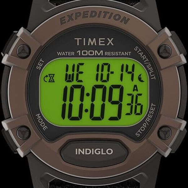 Timex Expedition CAT5 TW4B24500 Orologio Uomo Digitale | Cinturino Pelle Marrone | 41 Mm - 4