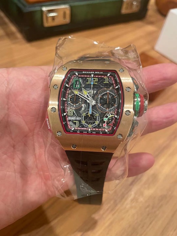 Fs New sealed 2021 richard mille rm65 01 rose gold 658 000