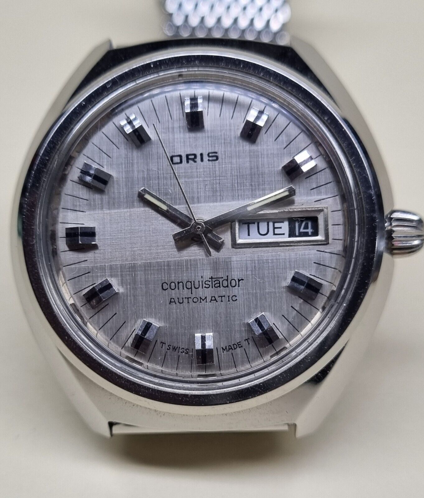 Oris Conquistador Rare. Superb condition. 1979. Automatic Day