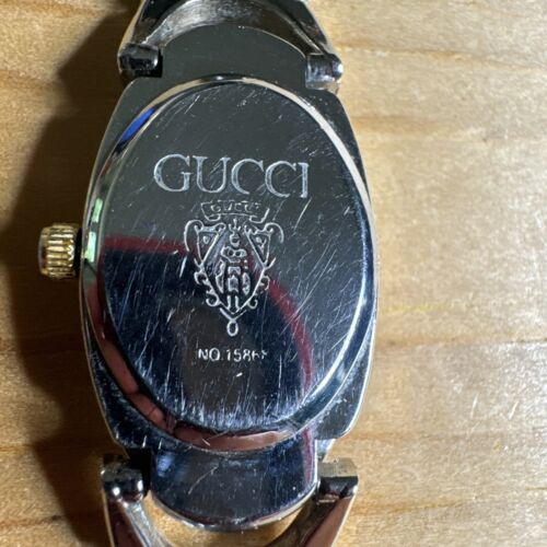 GUCCI腕時計 Authentic Gucci 1586 Ladies Watch Italy Swiss Stainless
