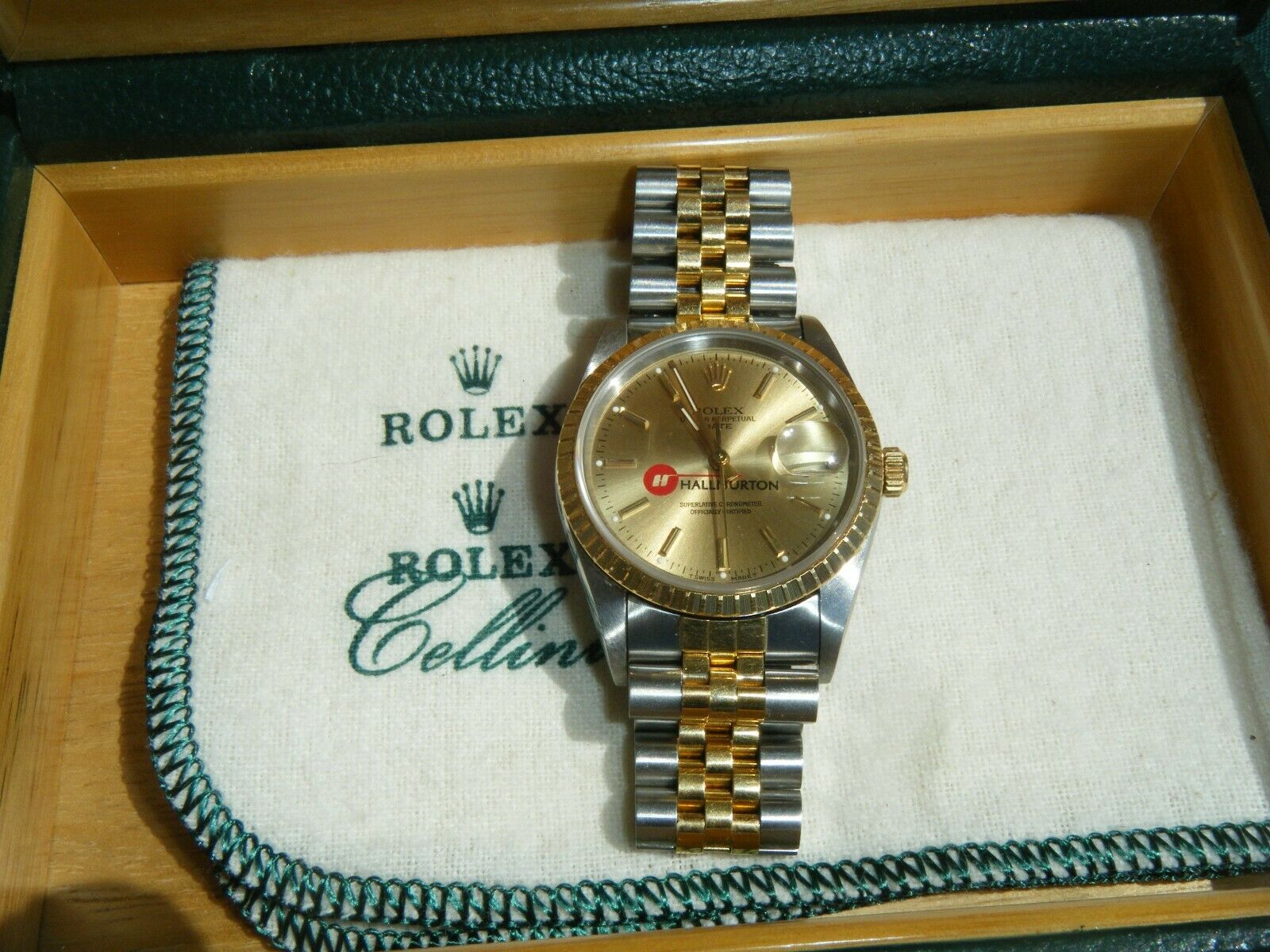 ROLEX 36mm Datejust Jubilee SS 18k Gold