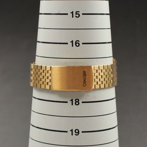 Near MINT] Vintage Seiko Chronos 7433-7010 Quartz Mens Watch Gold