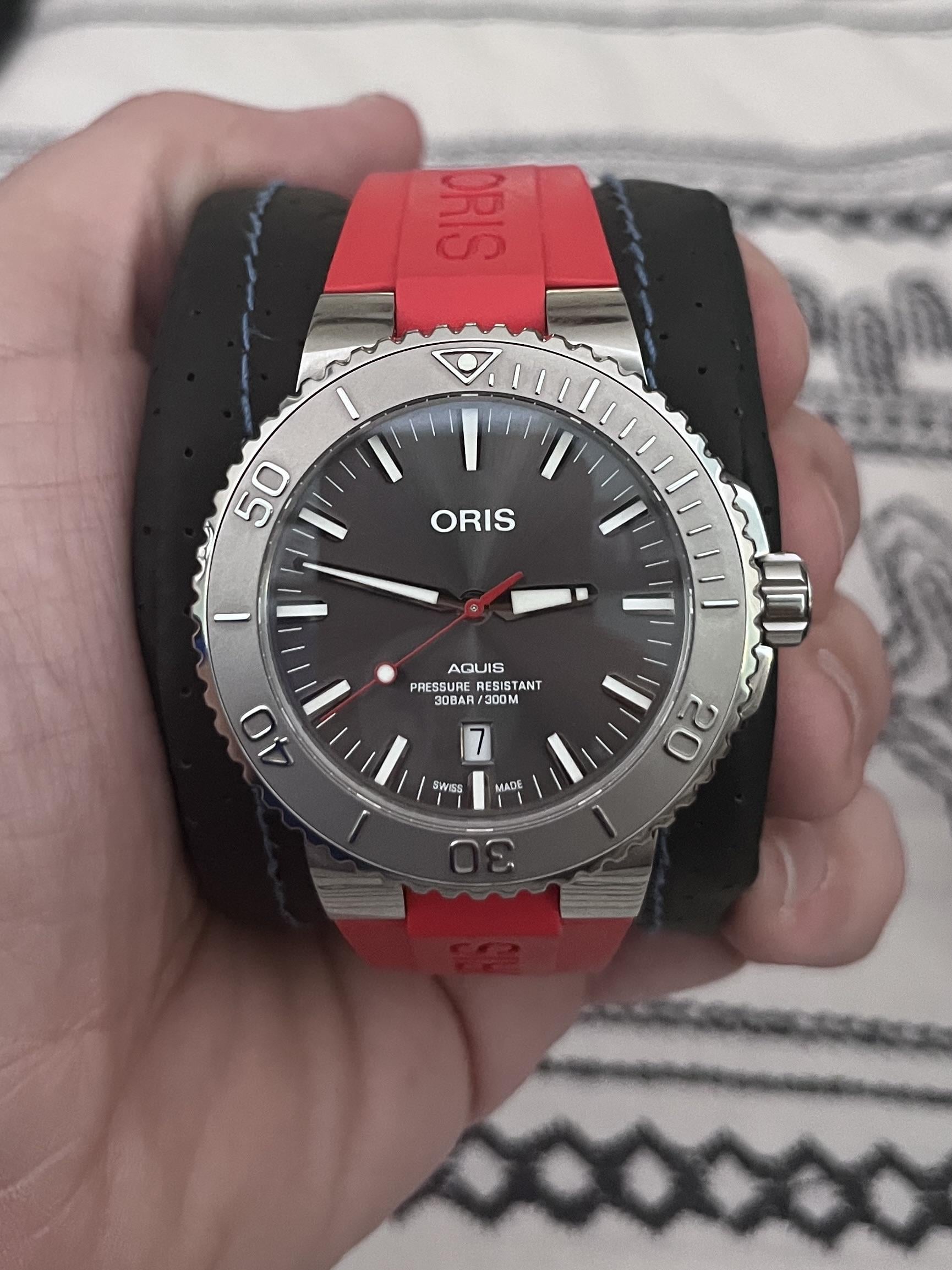 Oris aquis 43.5 online rubber strap