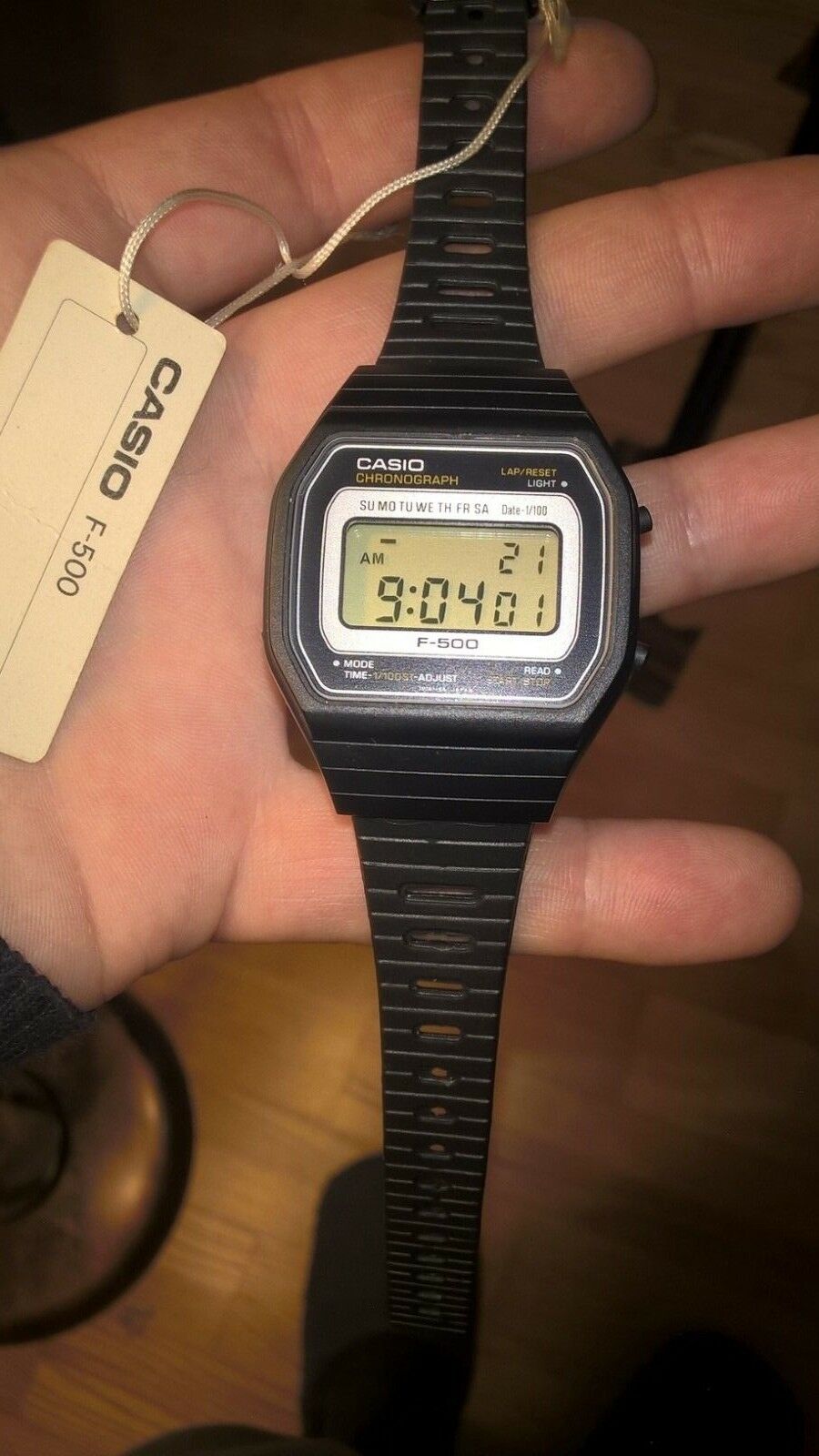 Vintage Casio F-500 Japan digital Chronograph Watch 1970s 海外 即決-