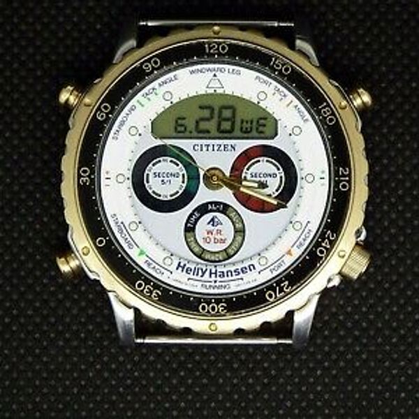 CITIZEN Helly Hansen PROMASTER　 C050 稼働品 Rare CITIZEN VINTAGE DIGITAL WATCH HELLY HANSEN 1989 SAILING YACHT