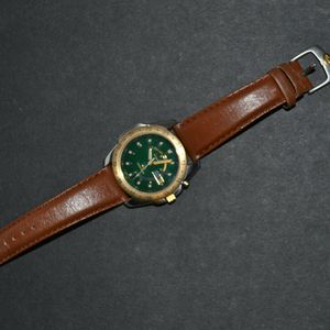 SEIKO KINETIC Sports 50 Wristwatch 5m43-0a29 Leather Strap Green Dial  Runs&Stops | WatchCharts