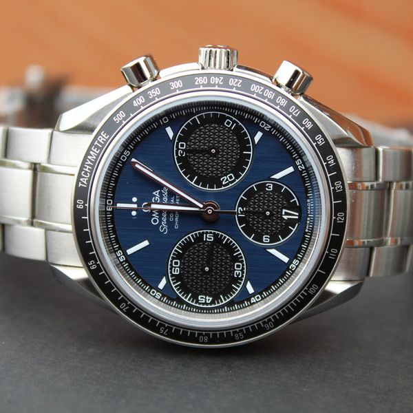 SOLD Omega Speedmaster Racing Date Blue/Black 326.30.40.50.03.001 40mm ...