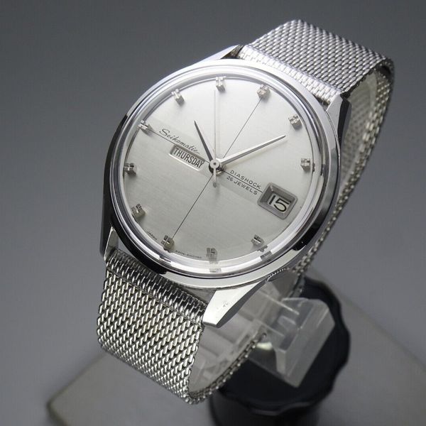 Serviced Vintage 1965 JAPAN SEIKO SEIKOMATIC WEEKDATER 6206-8010 26J ...
