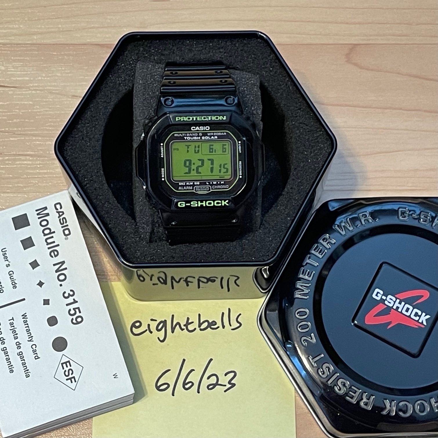 Shah pinion synder WTS] Casio G-Shock GW-M5610B-1 “Zombie” Tough Solar Atomic Multiband 6  Square Digital Watch w/Tin & Manual | WatchCharts