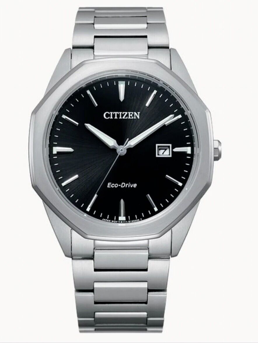 Citizen “Corso Royal Oak” Eco-Drive 41MM Black Dial Watch BM7490