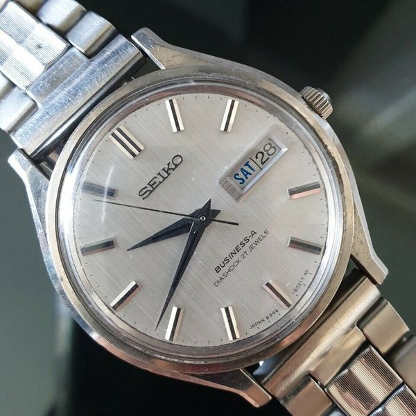 Vintage Seiko Business-A Diashock 27 Jewels 8346-8000 Mens Automatic Japan  Watch | WatchCharts