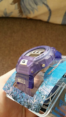 RARE CASIO G-SHOCK DW 6900 W.C.C.S Manta Ray Purple Jelly