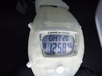 RARE SEIKO NON VINTAGE DIGITAL WATCH CABANE DE ZUCCA CROCODILE