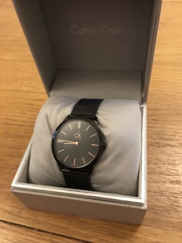 Mens CALVIN KLEIN Watch Black Model Number K3M214 WatchCharts Marketplace