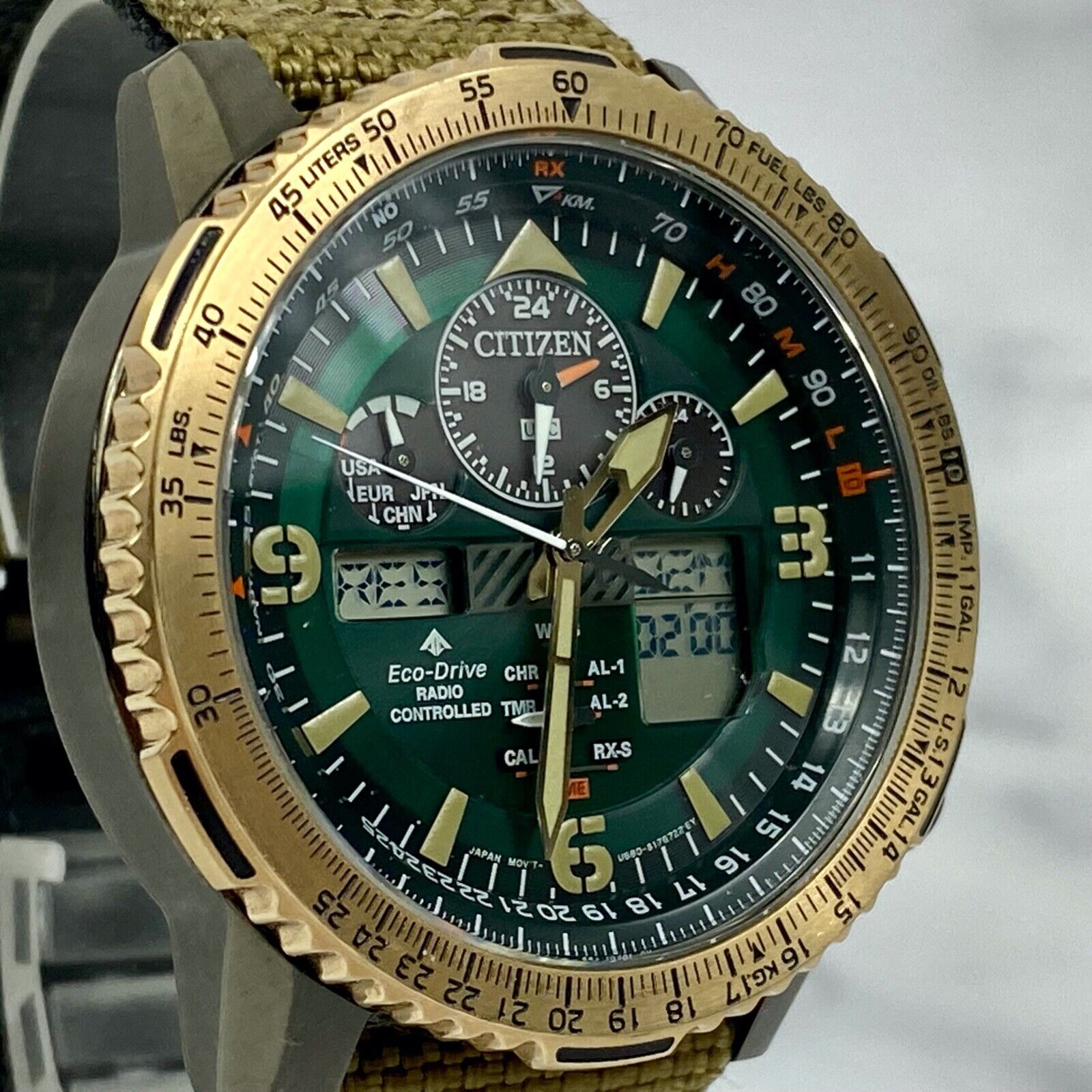 CITIZEN Promaster Sky JY8074-11X Eco-Drive Solar Men Watch Vintage 