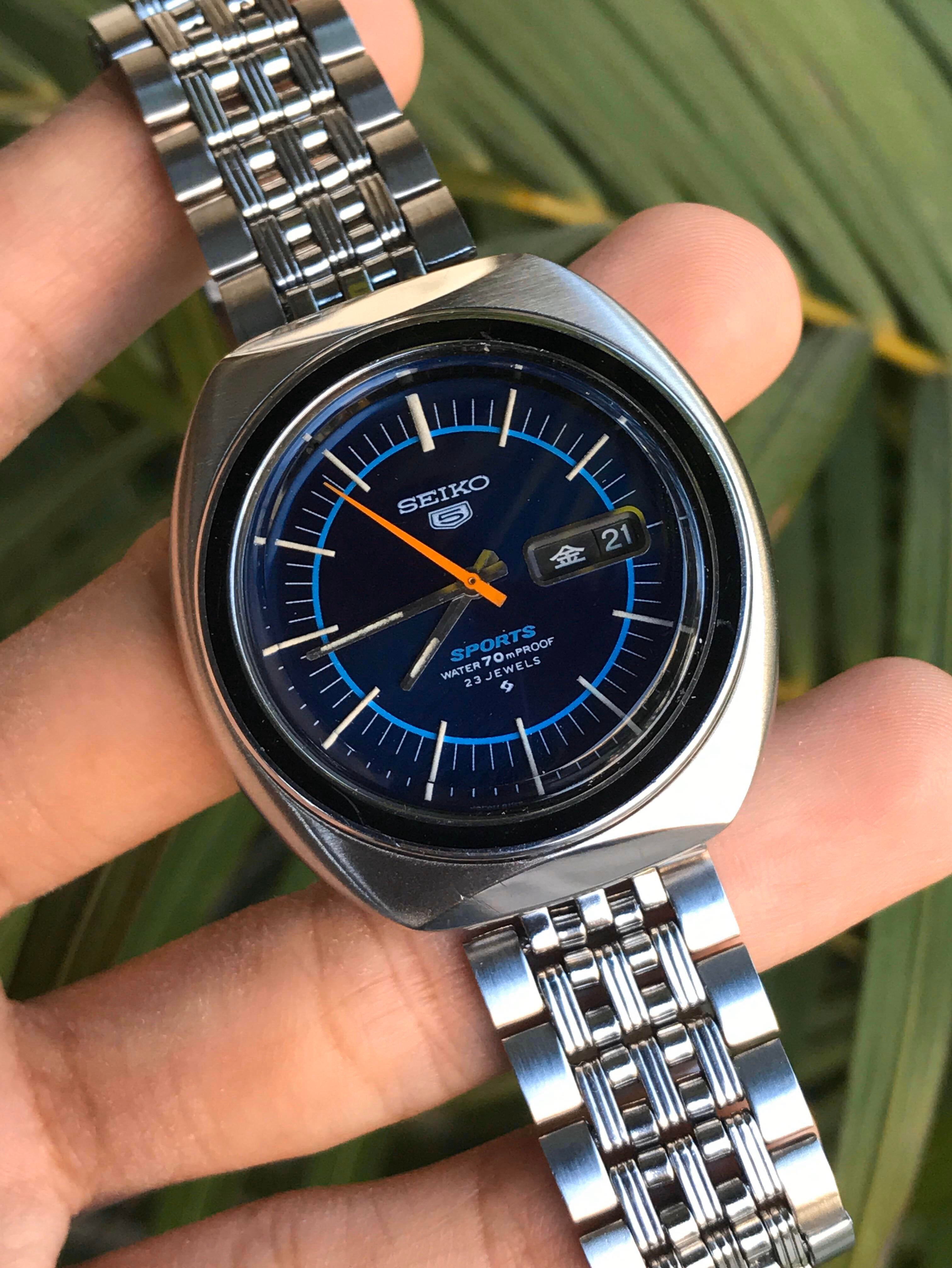 WTS] Vintage Seiko 5 Sport 6106-8560 1970, orange second hand