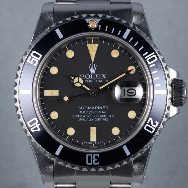 FS: 1983 Rolex Submariner Ref: 16800 Matte Dial | WatchCharts Marketplace