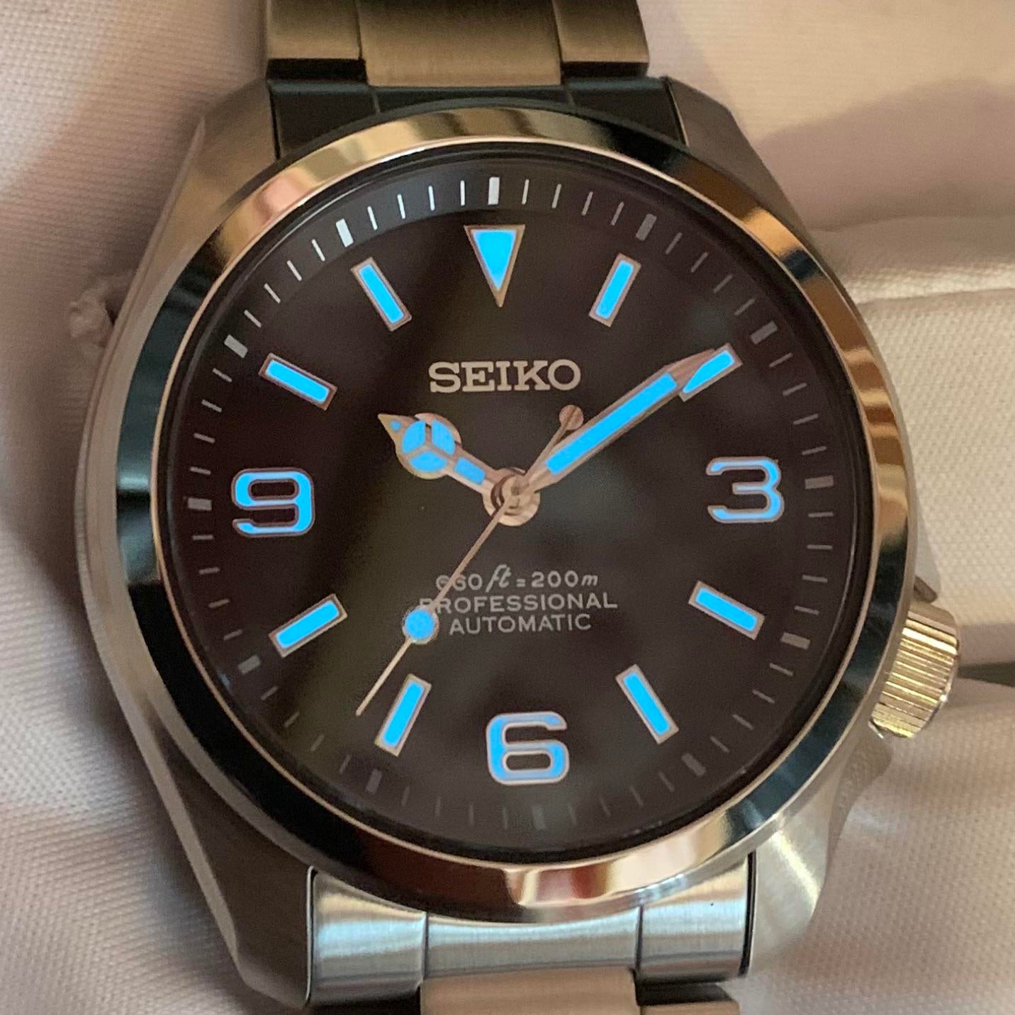WTS] Custom Seiko SRPE55 DressKX Modern Explorer Mod NH38