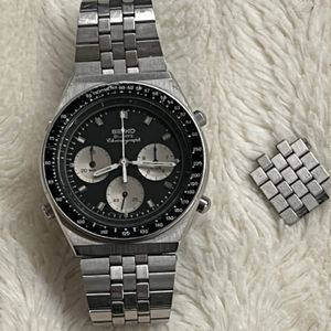 Vintage Seiko Quartz Chronograph 7A28 6010 May 1983 SGP JDM