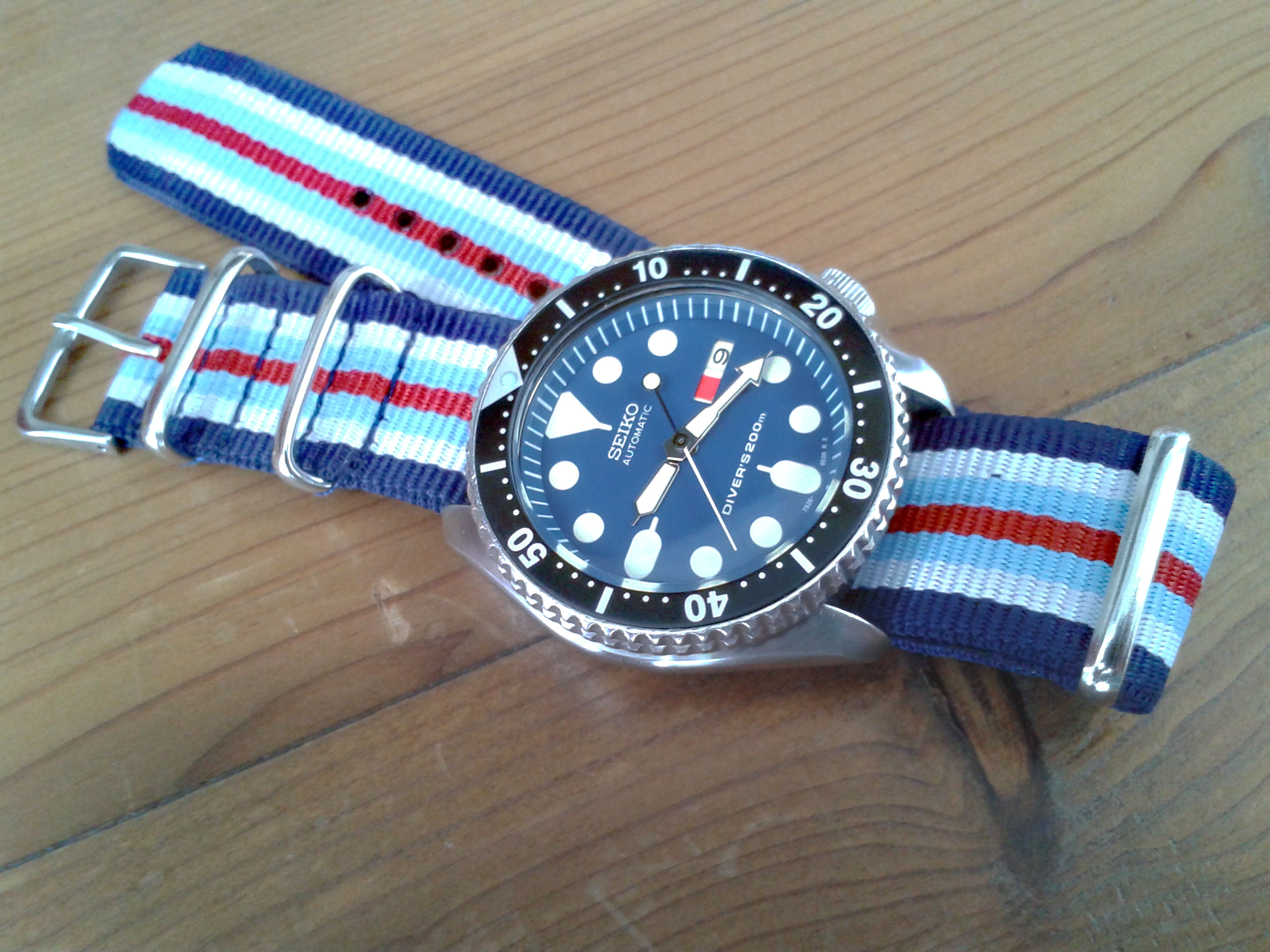 seiko skx007 blue