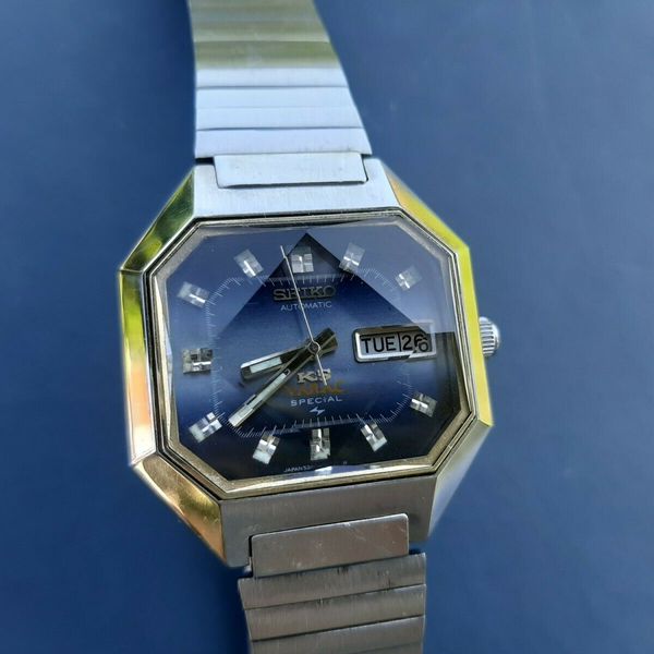 King Seiko Special Vanac 5246-5020 Vintage 1972 Blue Purple