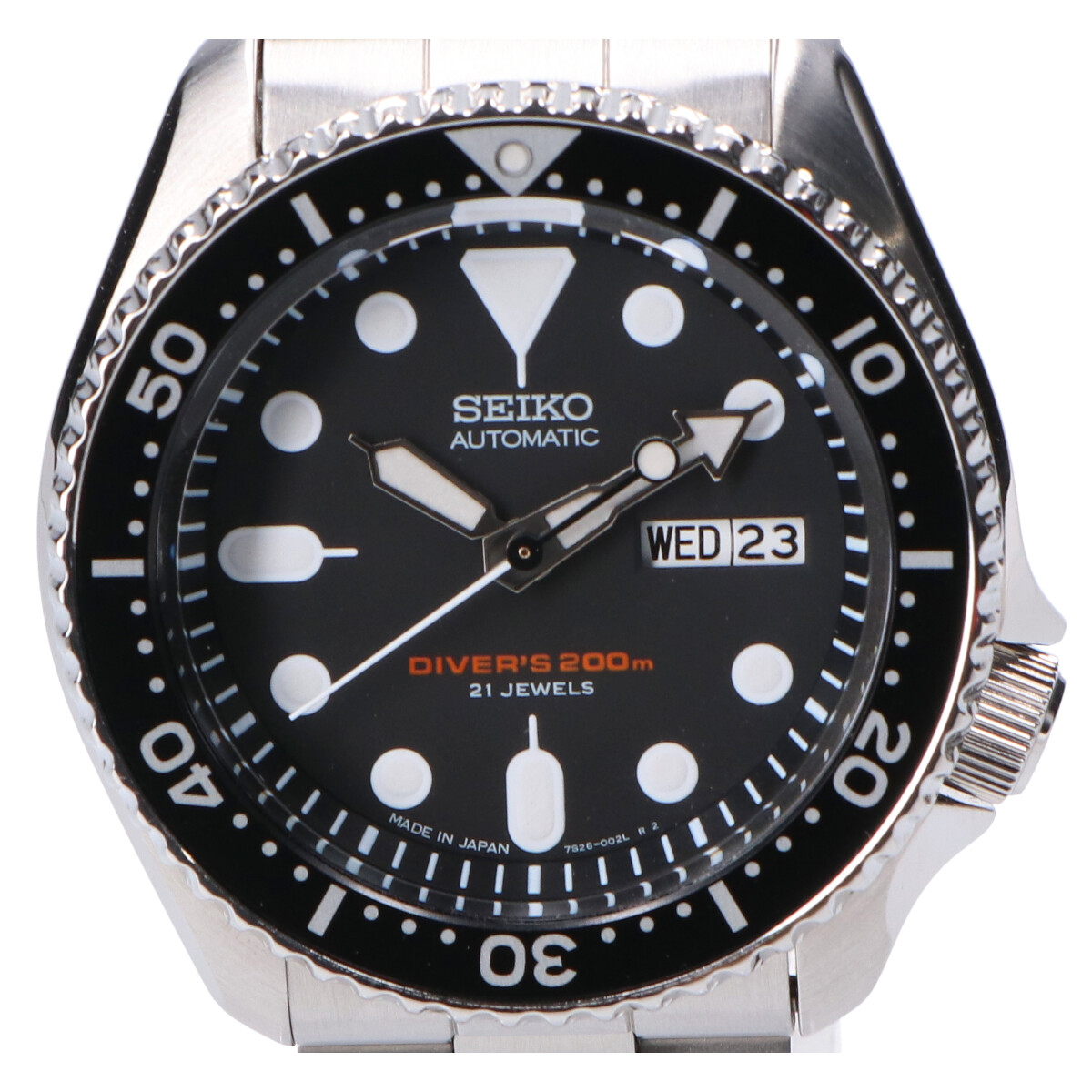 Seiko Black Boy SKX007 Vintage Day Date Black Slv Round