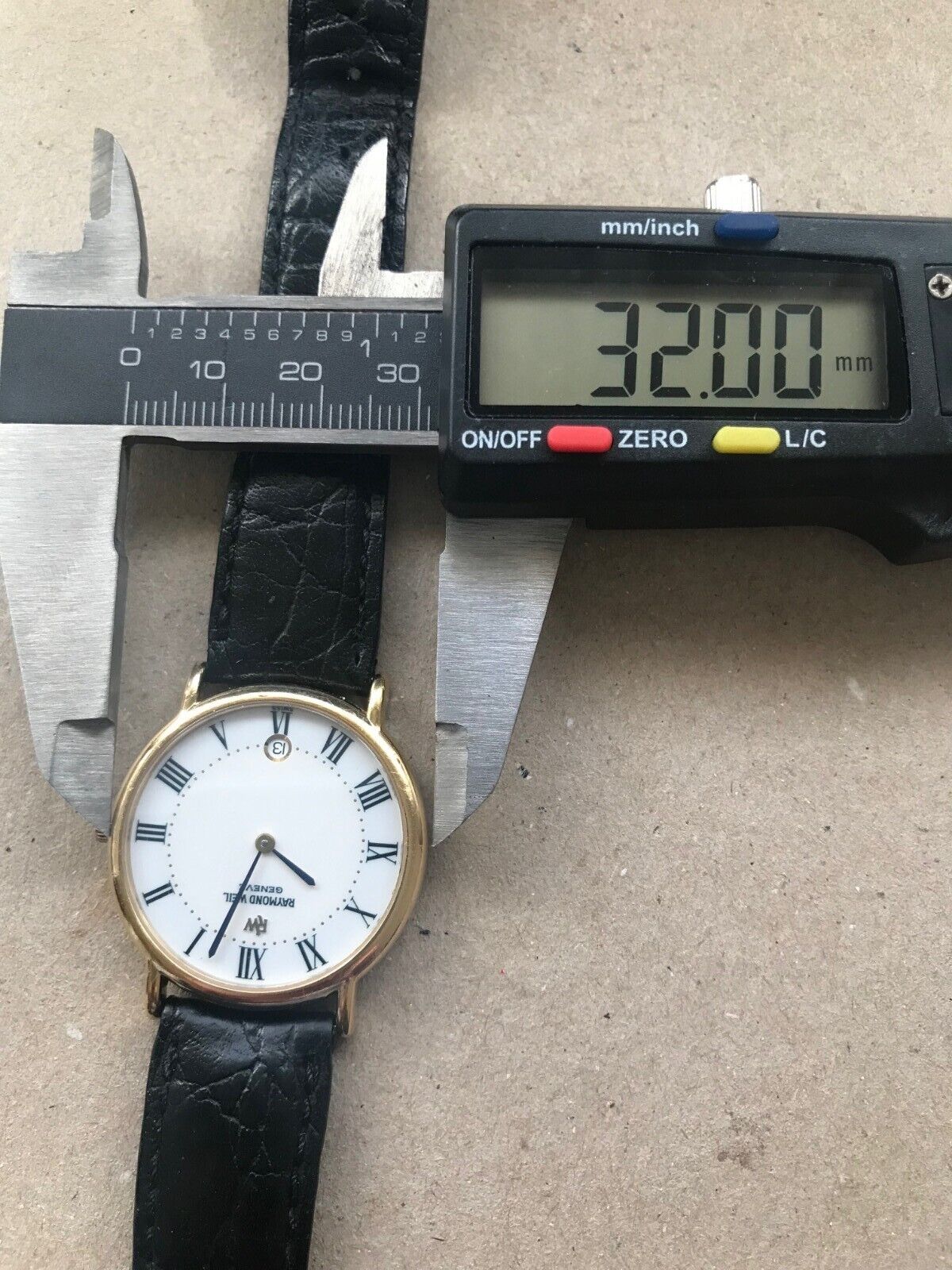Raymond Weil Geneve 9124 - 2 Vintage 18K E/P Gold with Date