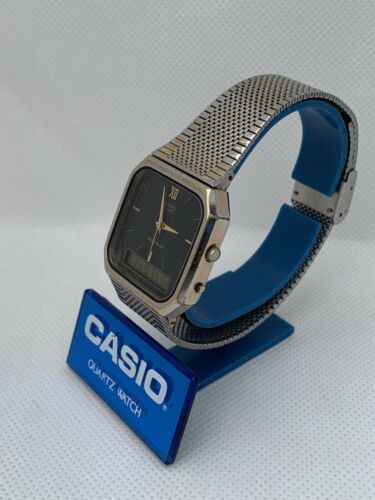 Vintage Men's Casio AQ-431 Watch Module 358 Rare Quartz Digi