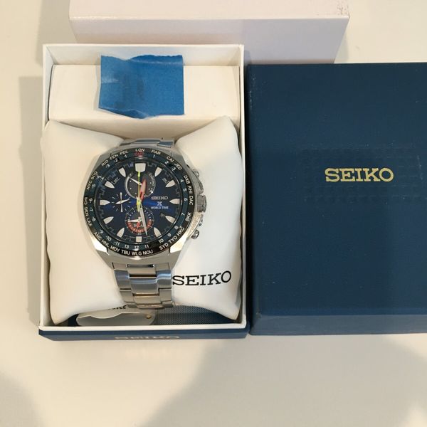 Seiko blue dial solar world time - limited edition | WatchCharts ...