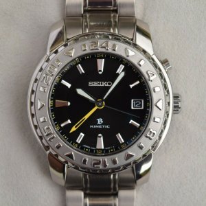 Serviced Seiko Brightz Limited Edition Kinetic Watch Titanium 5M65