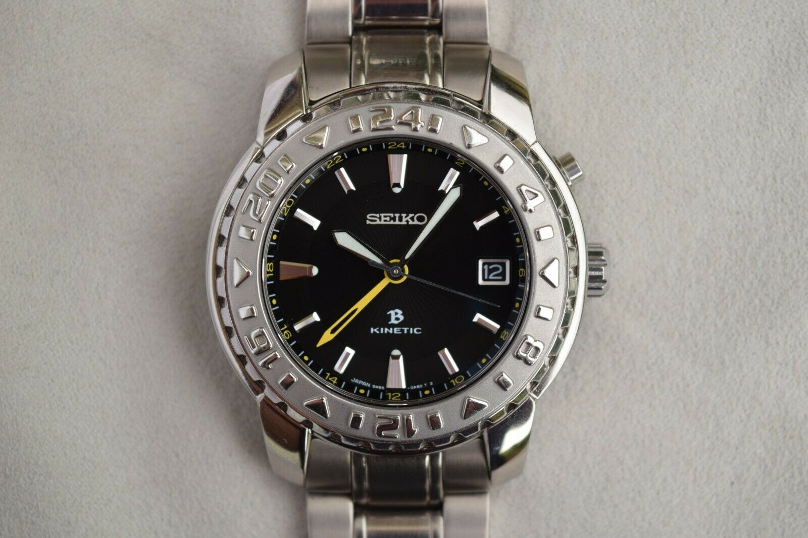 Serviced Seiko Brightz Limited Edition Kinetic Watch Titanium 5M65