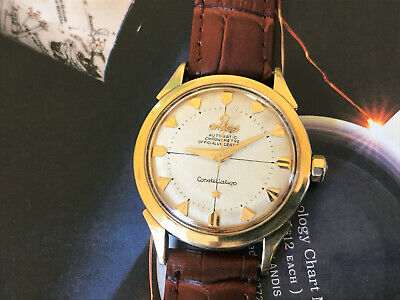 Vintage 1955 Omega Constellation 14K Gold cap men s watch Ref