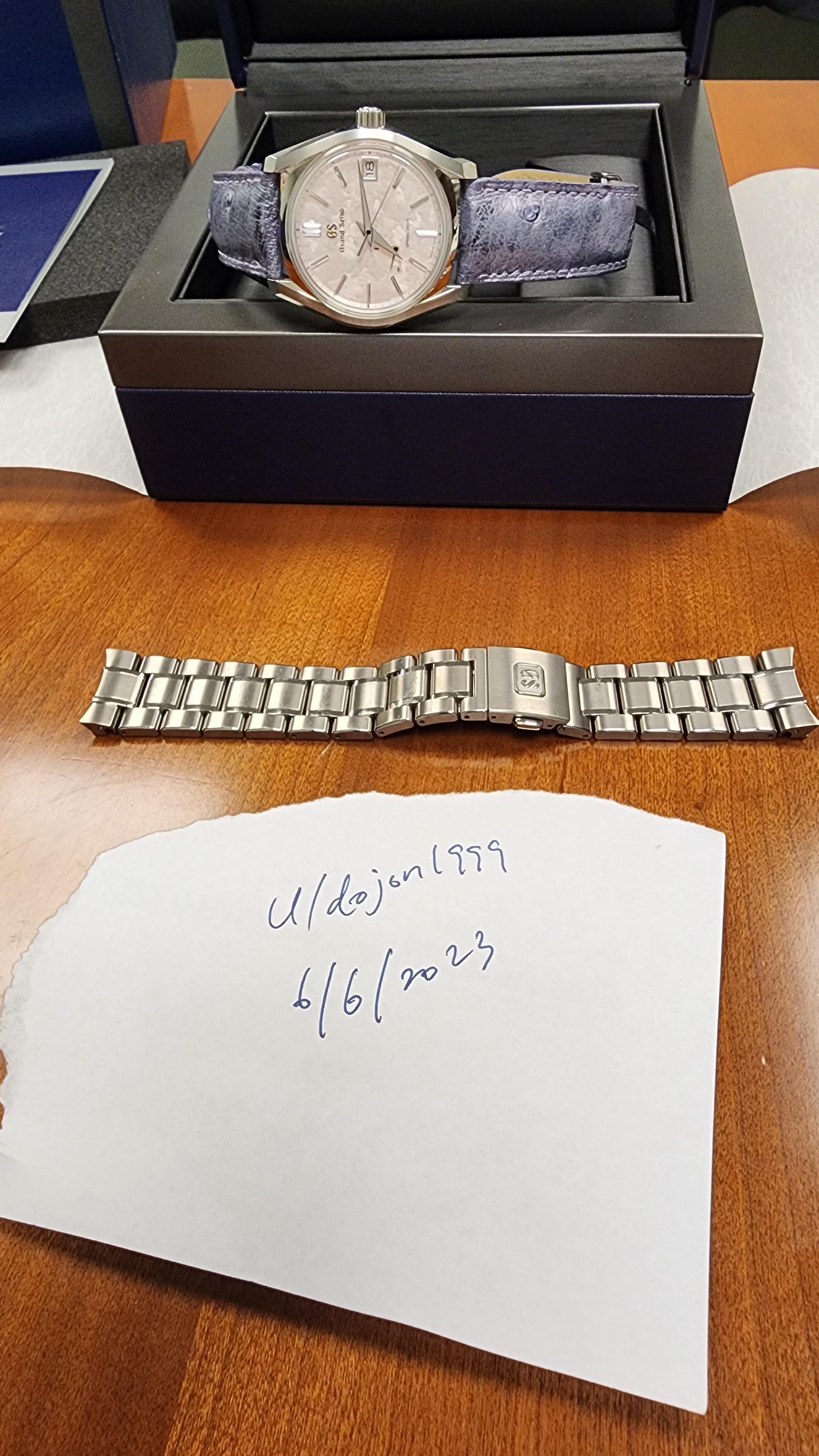 [WTS] Grand Seiko SBGA413 Shunbun with Extra Leather Strap WatchCharts