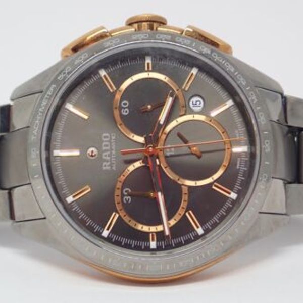 Rado HyperChrome 2 Tone Ceramic Chronograph Automatic Mens Watch 650. ...