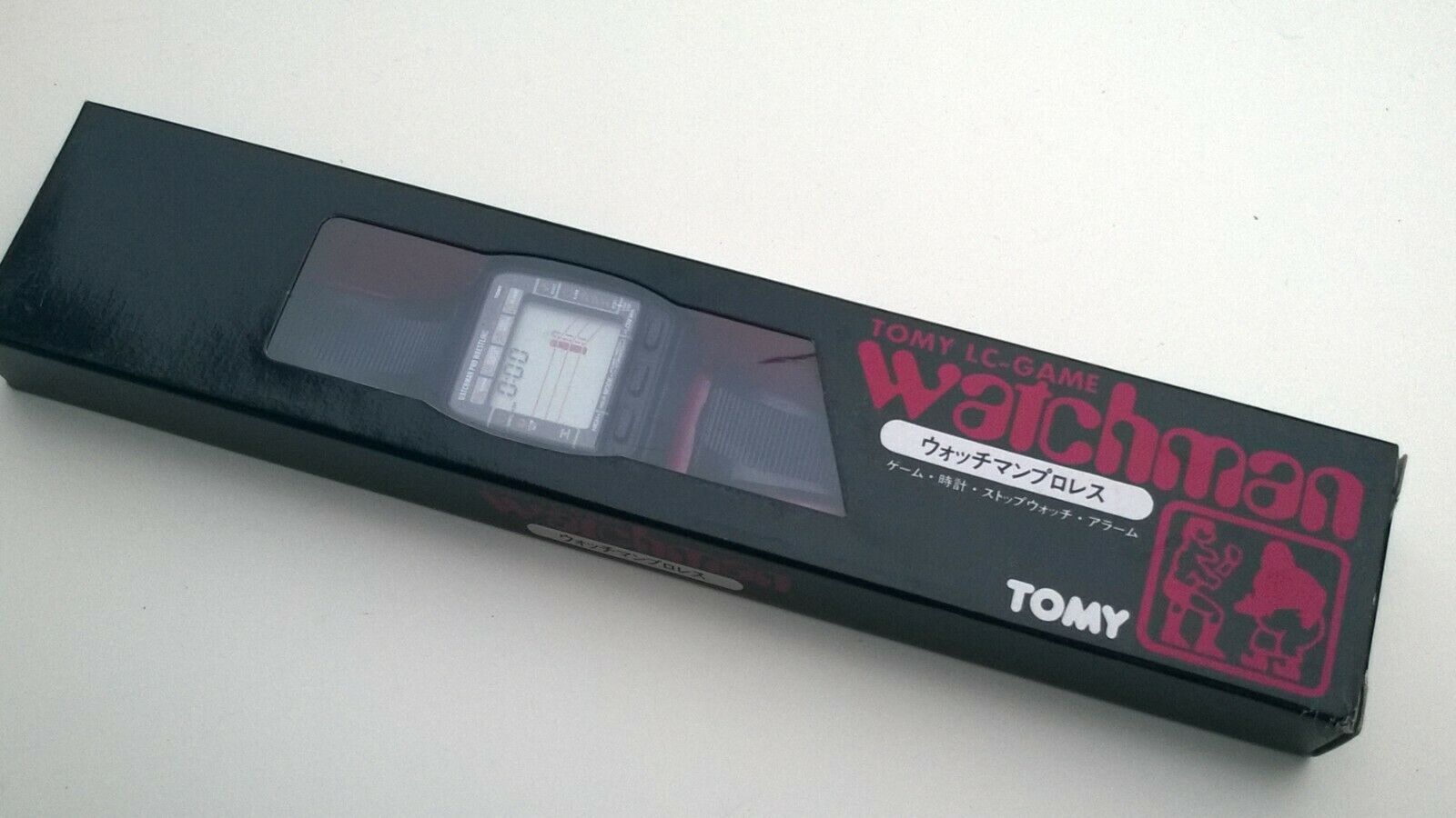 Tomy Watchman Pro Wrestling Vintage LCD Digital Game Watch