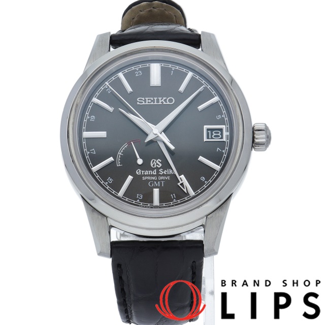 first-come-first-served basis! Up to 30,000 yen OFF coupon! ~12/5] Seiko  Grand Seiko GMT Spring Drive SBGE027 (9R66-0AL0) SS/leather men's black  dial finished mint condition [pre-owned] | WatchCharts