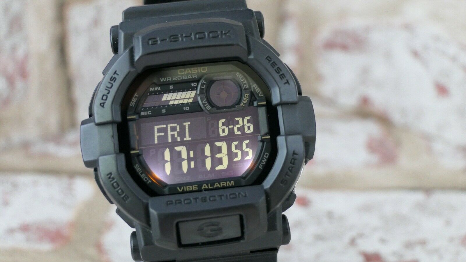 CASIO G-Shock GD-350-1BER Vibe and Backlight Alert + Quick start Timer ...