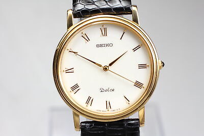 Vintage 1999 [N MINT] SEIKO DOLCE 8N41-7030 SGP30 Quartz Men's