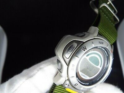 Vintage CASIO Digital Watch PRL-35 PRO TREK 1890 AUTO LIGHT COMPASS THERMO  | WatchCharts Marketplace