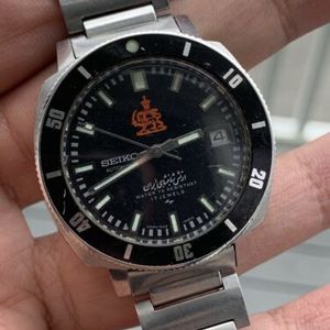 RARE Vintage Seiko Iranian Royal Army Diver Stainless Steel
