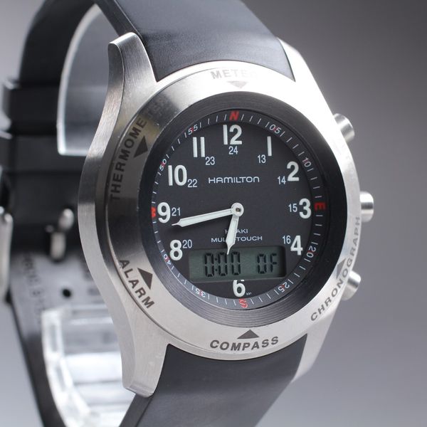 [N MINT] Hamilton Khaki SWAT Multi-Touch H915241 Men's Compass Watch ...