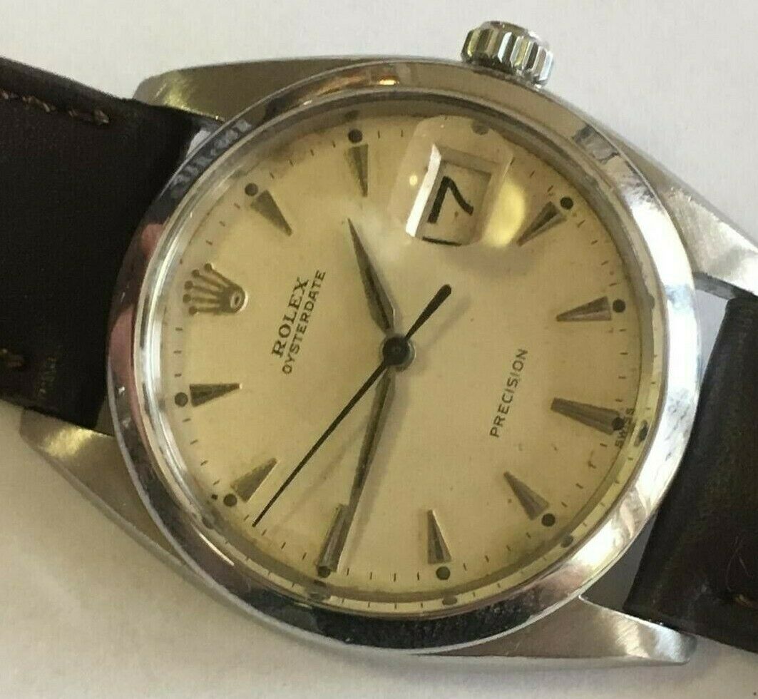 1960 ROLEX OYSTERDATE PRECISION 6694 MANUAL WIND CAL 1215 ORIGINAL