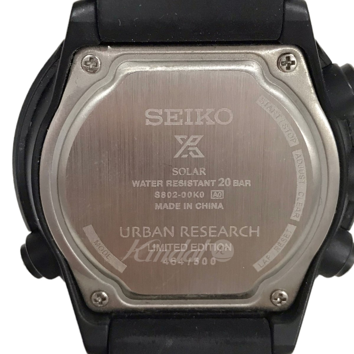 Used] SEIKO × URBANRESEARCH Watch PROSPEX S802-00K0 Black [021022