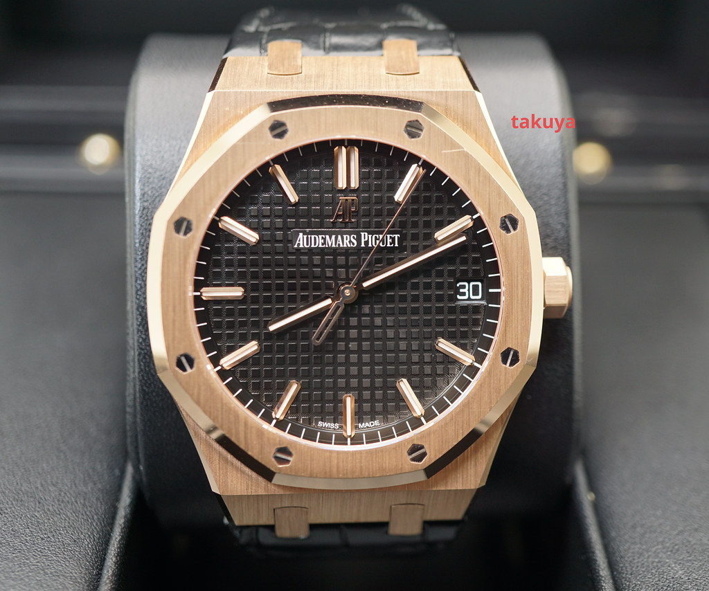 royal oak 15500 rose gold